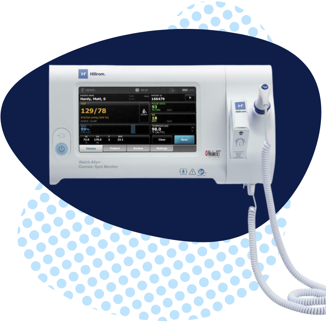 Vital Signs Monitor  Hillroom with NIBP SPO2 and Temp 